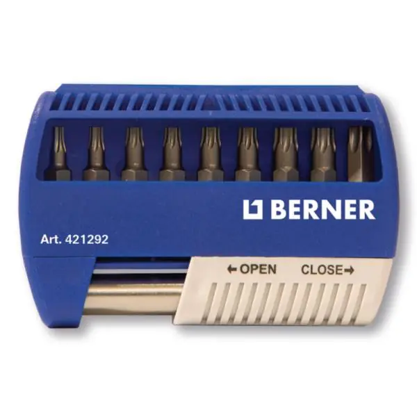 Ajankohtainen Berner Teräsarja 10-Osat R-TX 1/4" - Sininen