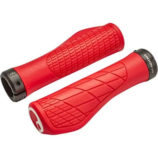 Ergon GA3-S Kahvat Ø30mm GravityControl - Punainen Tilaa Nyt