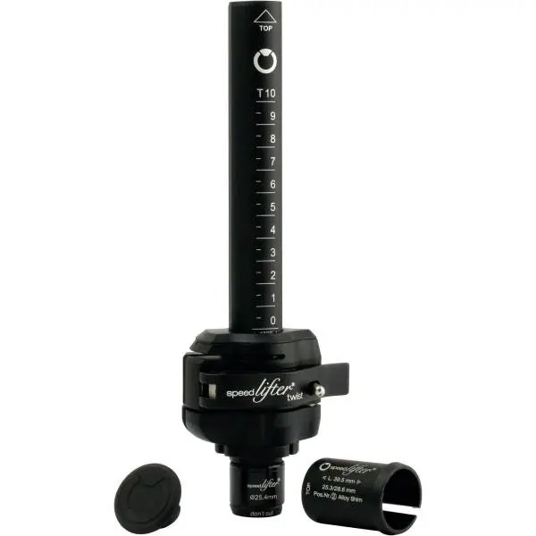 Alennettu By.Schulz Speedlifter Twist Varsi Jatke 100mm - Musta