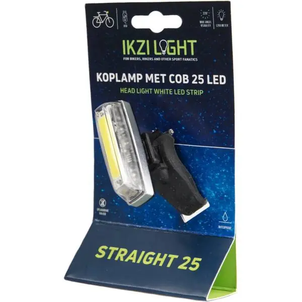 Ikzi Straight 25 Ajovalo LED Akku USB - Musta Halpa Hinta