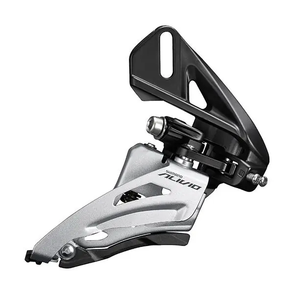 Ajankohtainen Shimano Alivio Etuvaihtaja 2 x 9S F-Vedä DM - Hopea