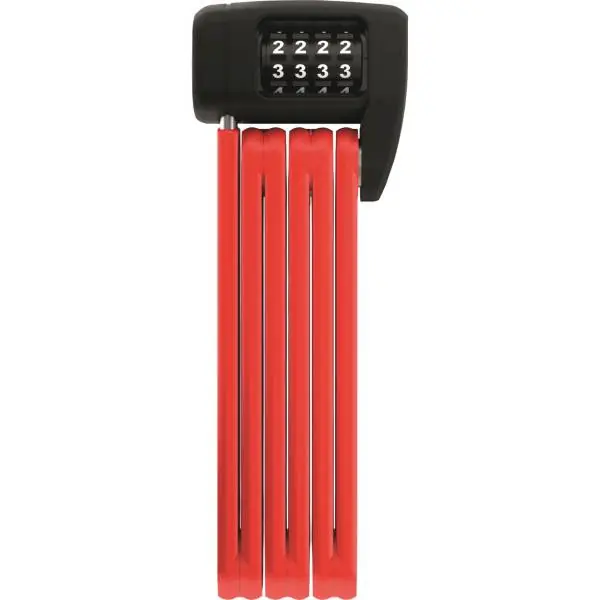Alkuperäinen Abus Bordo Lite 6055C Yhdistelmälukko 85cm - Punainen