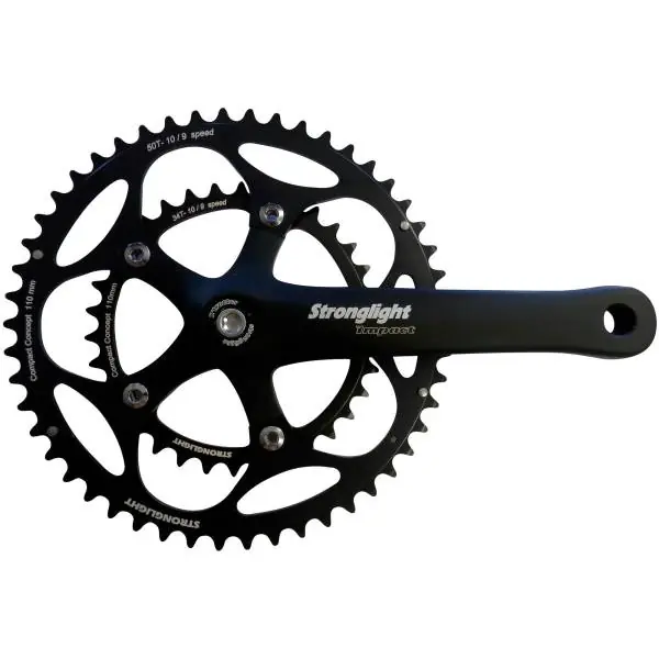 Stronglight Impact Compact Kampisarja 34/50T 10S 175mm - Musta Päivän Tarjous