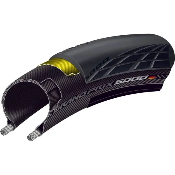 Aito Continental Grand Prix 5000 Rengas 30-622 Taitettava - Musta