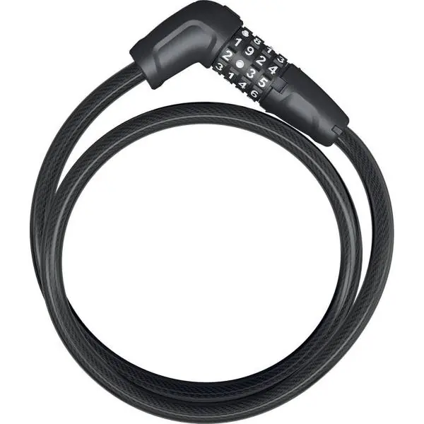 Abus Numerino Yhdistelmälukko Ø12mm 85cm - Musta Heti Saatavilla