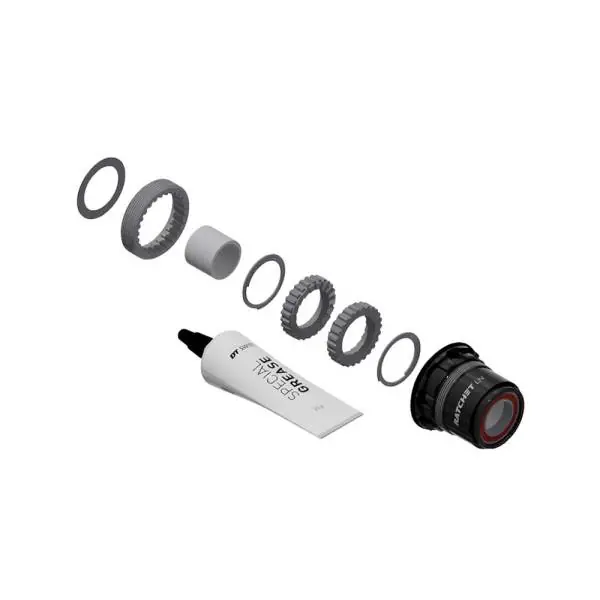 Uusi Kokoelma DT Swiss Muuntosarja Rataspakka Body Sram XD 12V Alu - Musta