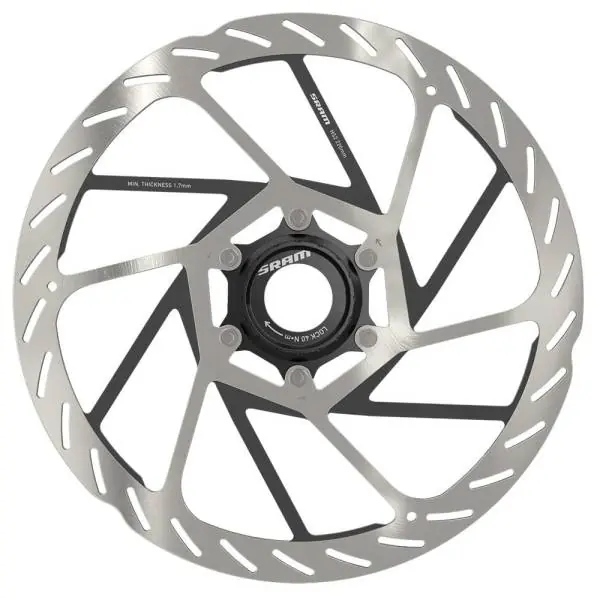 Ajankohtainen Sram HS2 CL Jarrulevy Ø220mm Centerlock - Musta/Hopea