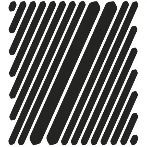 Reflective Berlin Tarrasarja Stripes - Musta Osta Nyt