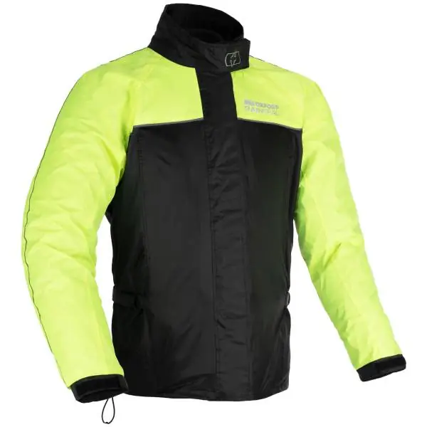 Viimeinen Mahdollisuus Oxford Rainseal Sadetakki Musta/Keltainen - XL
