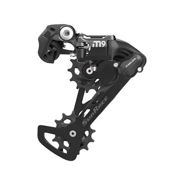 Alkuperäinen Sunrace RDM900 Takavaihtaja 9S Alumiini - Musta