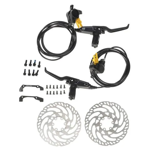 Eniten Myyty Magura Hydraulinen Levyjarru Sarja Täydellinen Etuosa/Taka - Musta