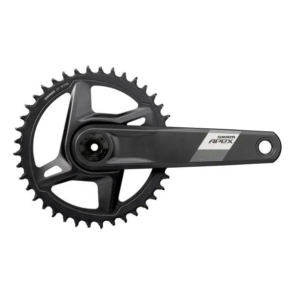 Sram Apex1 Leveä D1 Kampisarja 12V 172.5mm DM 40T - Musta Vain Rajoitetun Ajan
