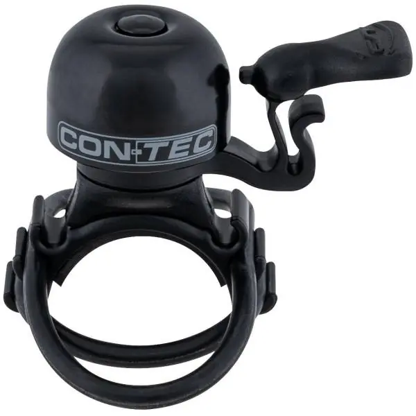 Contec Mini Bing Polkupyörän Kello Ø23mm Yleinen - Musta/Harmaa Viimeinen Mahdollisuus