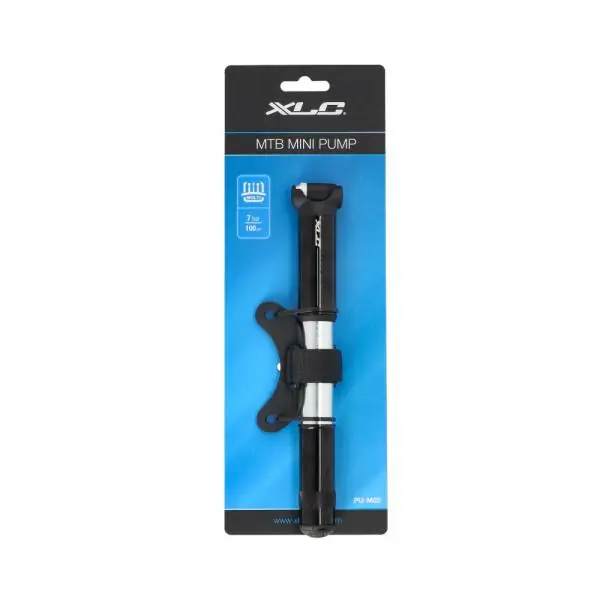 Loppuunmyynti XLC M02 Mini Käsipumppu 220mm DV/SV/Sv ATB - Hopea/Musta