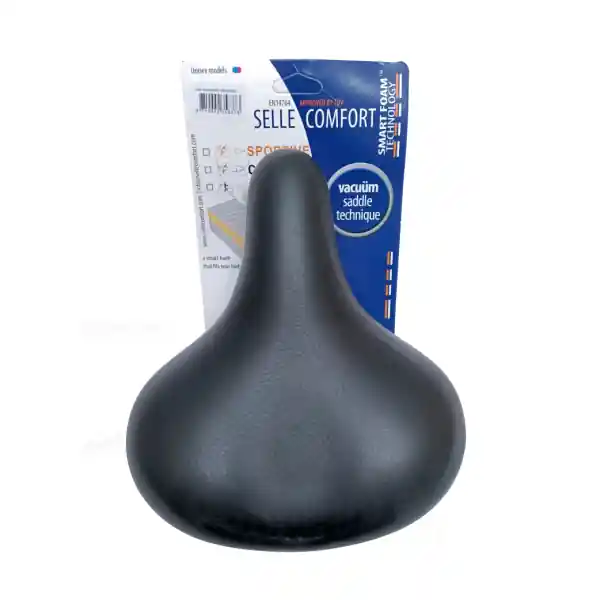 Selle Comfort Polkupyörän Satula Retro Vaahto M - Musta Kampanjahinta