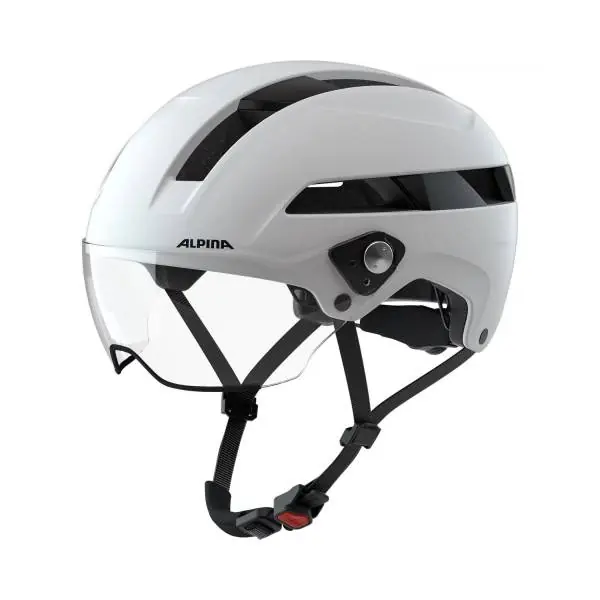 Ajankohtainen Alpina Soho Visor Pyöräilykypärä Matta Valkoinen - 51-56 cm
