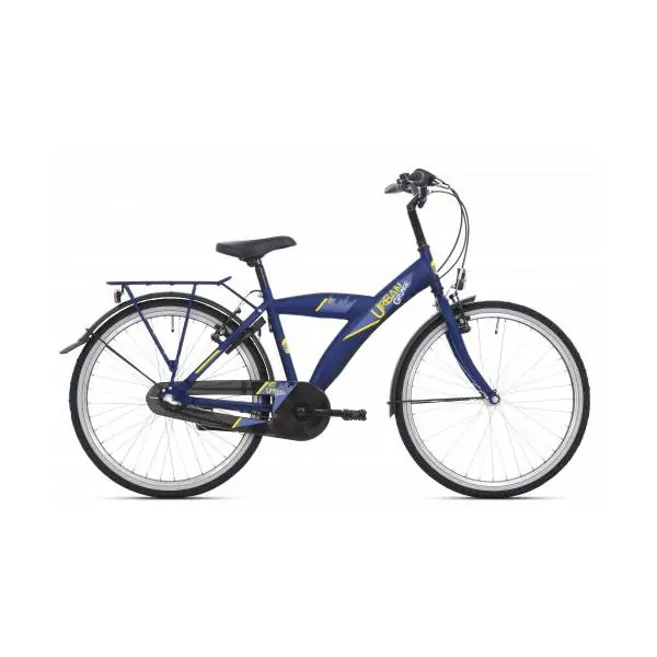 BikeFun Urban Poikien Polkupyörä 24" Nexus 3S - Matta Cobalt Sininen Turvallinen Maksu