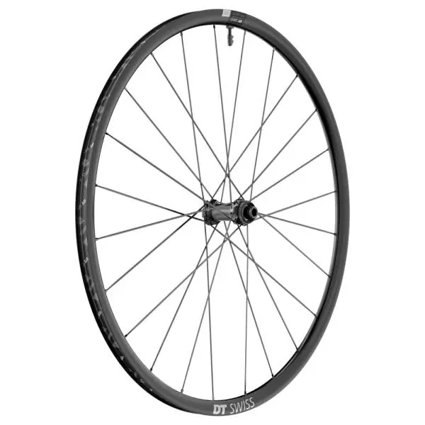 Alkuperäinen DT Swiss PR1600 Spline 23 DB Etupyörä 28" Levy CL 100mm - Musta