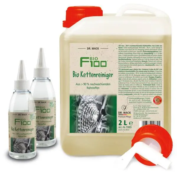 Loppuunmyynti Dr. Wack F100 Bio Ketjun Puhdistaja 4-Osat - Jerrykannu 2L