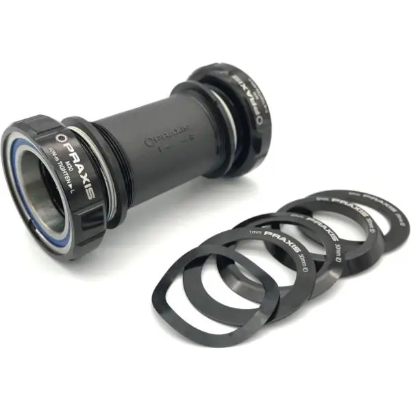 Praxis M30 Keskiö Sovitin BSA Road/MTB 68-73mm - Musta Tarjoushinta