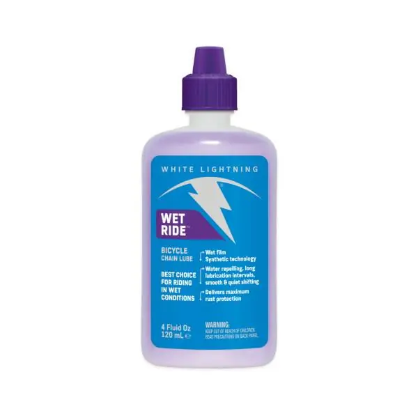Älä Missaa White Lightning Märkä Ride Voitelu Ketjurasva - Pullo 120ml