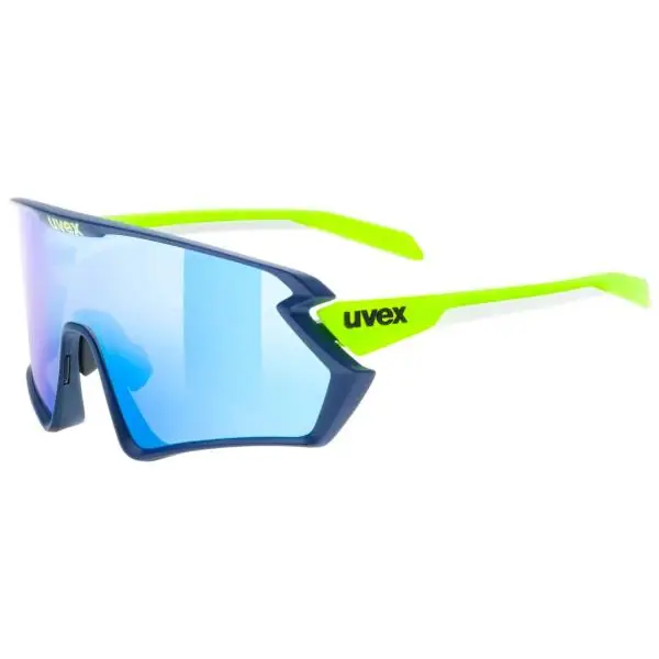 Uvex Sportstyle 231 2.0 Pyöräilylasit Mirror Sininen - Sininen/Keltainen Alennettu Hinta