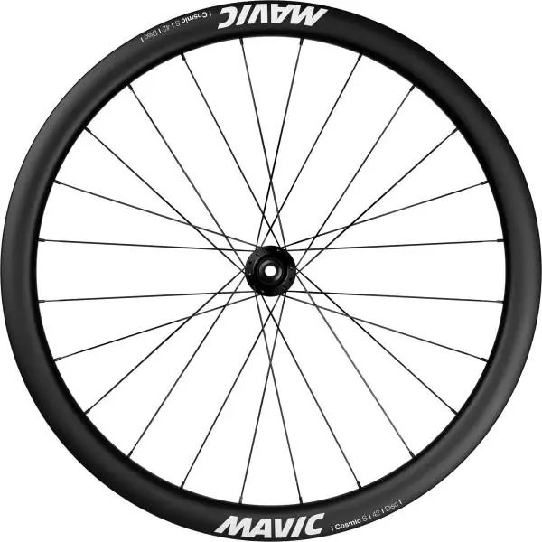 Mavic Cosmic S 42mm Etupyörä 28" Levy CL 21mm 24G - Musta Eniten Myyty