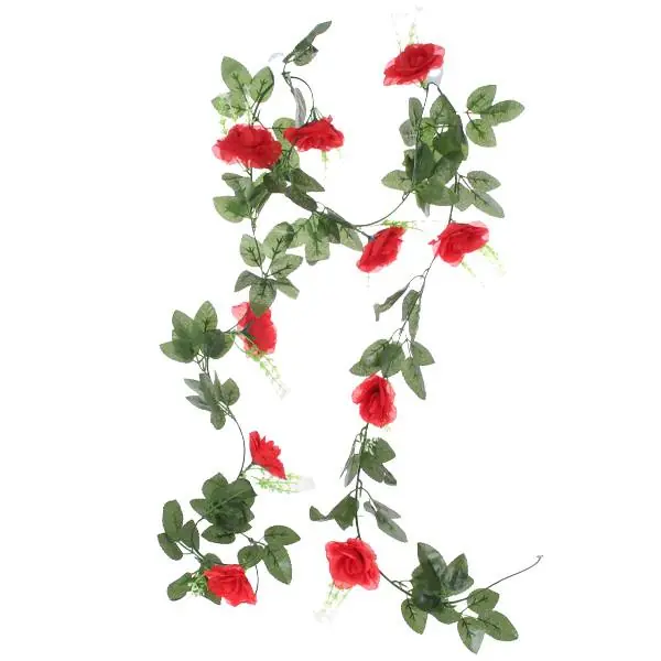 Tehdashinta HBS Kukkaköynnös Deluxe 220cm - Ruusut Punainen