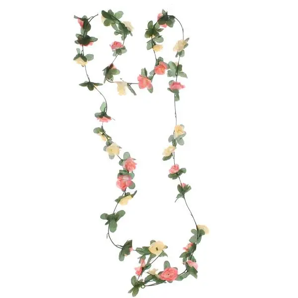 Älä Missaa HBS Kukkaköynnös Flair 220cm - Vanilla/Mandy Vaaleanpunainen