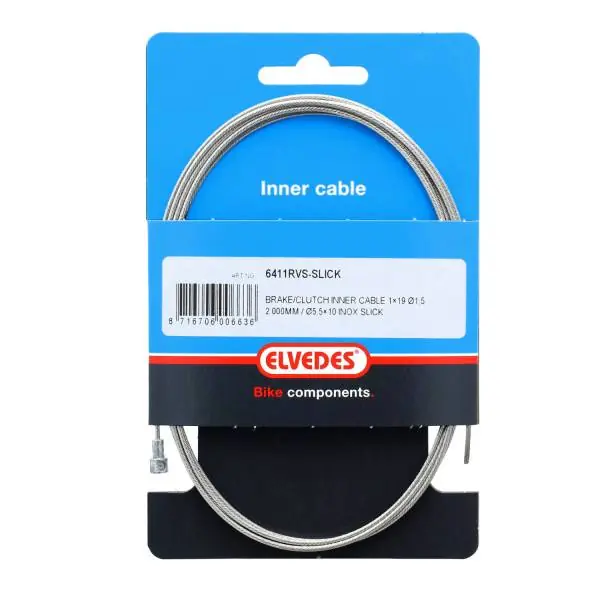 Päivän Tarjous Elvedes Sisäkaapeli Jarru 2000mm Ø1.5 Inox Slick - Hopea