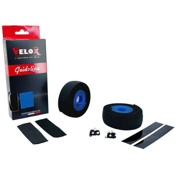 Osta Tänään Velox Maxi Cork Ohjaustangon Teippi 2.5mm 1.85m - Musta/Sininen (2)