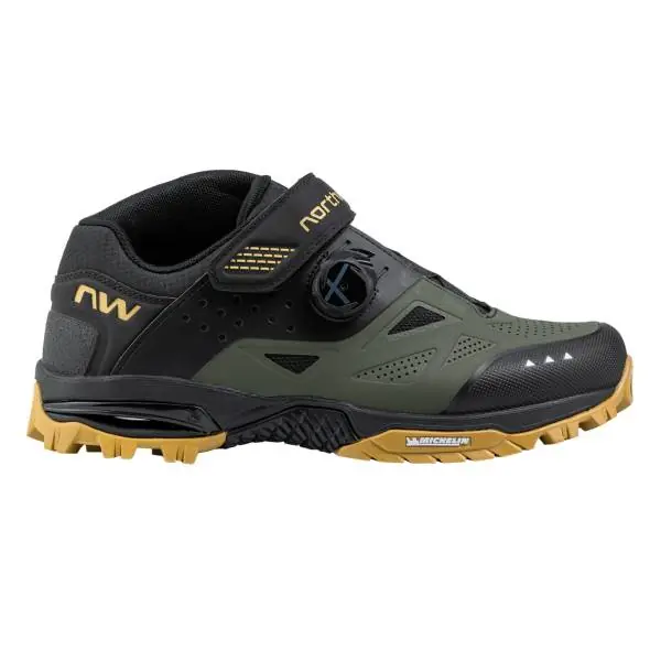 Alennettu Northwave Enduro Mid 2 Pyöräilykengät Vihreä/Musta - 46
