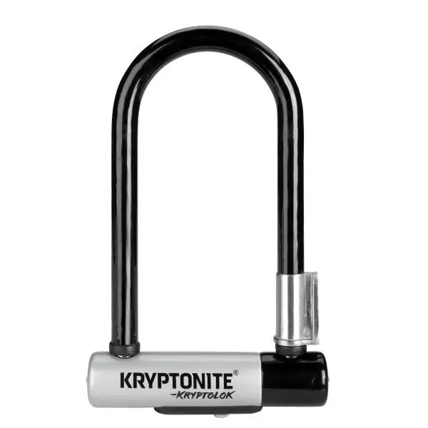Alennettu Kryptonite KryptoLok Mini-7 U-Lukko Ø12mm 17.8cm - Hopea/Musta