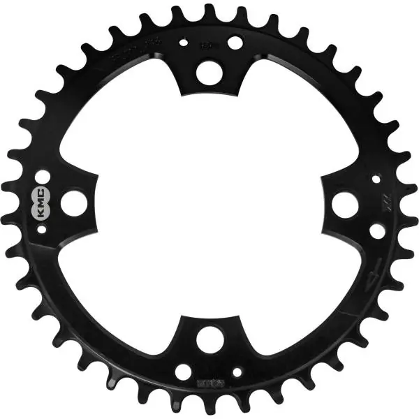 KMC Hammaspyörä 38T 11/128" Ø104mm 4-Varret Alumiini - Musta Älä Missaa