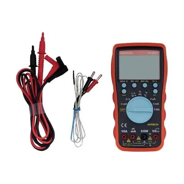 Berner TRMS Multimeter Digitaalinen - Punainen/Musta Suosittu