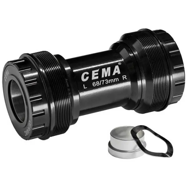 Uusi Kokoelma Cema Keskiö Sovitin T47 SRAM GXP 68-73mm Keraaminen - Musta