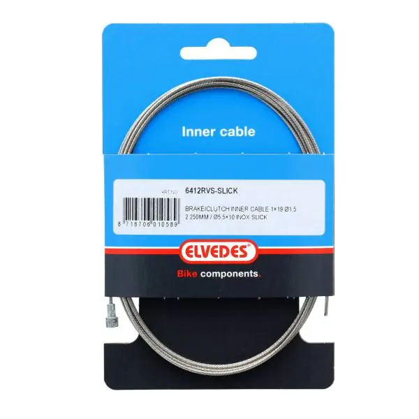 Tukkuhinta Elvedes Jarru Sisäkaapeli 2250mm Inox - Hopea