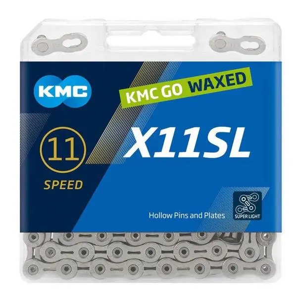 KMC X11SL Polkupyörän Ketju 1/2" x 11/128" 11S 118 Linkit - Hopea Loppuunmyynti