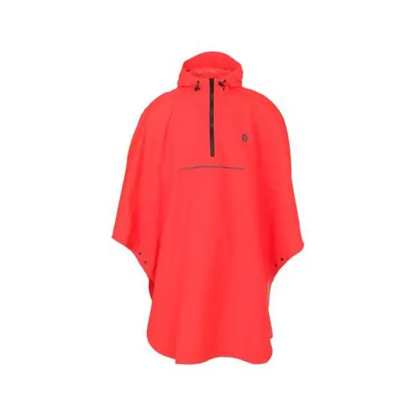 Agu Go Grant Sade Poncho Essential Neon Punainen - One Size Kausialennus